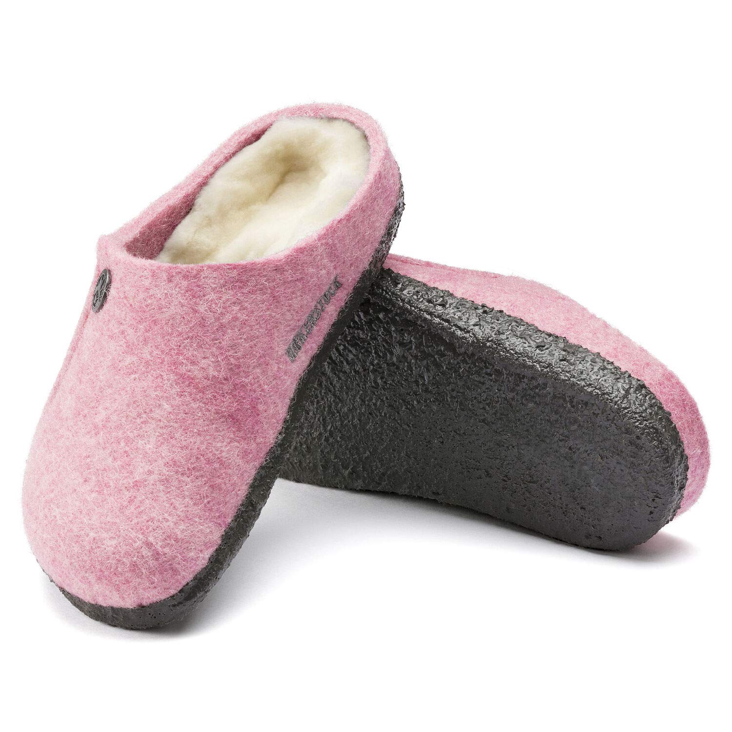 Birkenstock Zermatt Kids Slippers - Rose Wool Shearling Indoor Shoes Size 28 EU (US Kids 10) - Cozy Winter House Shoes for Boys & Girls