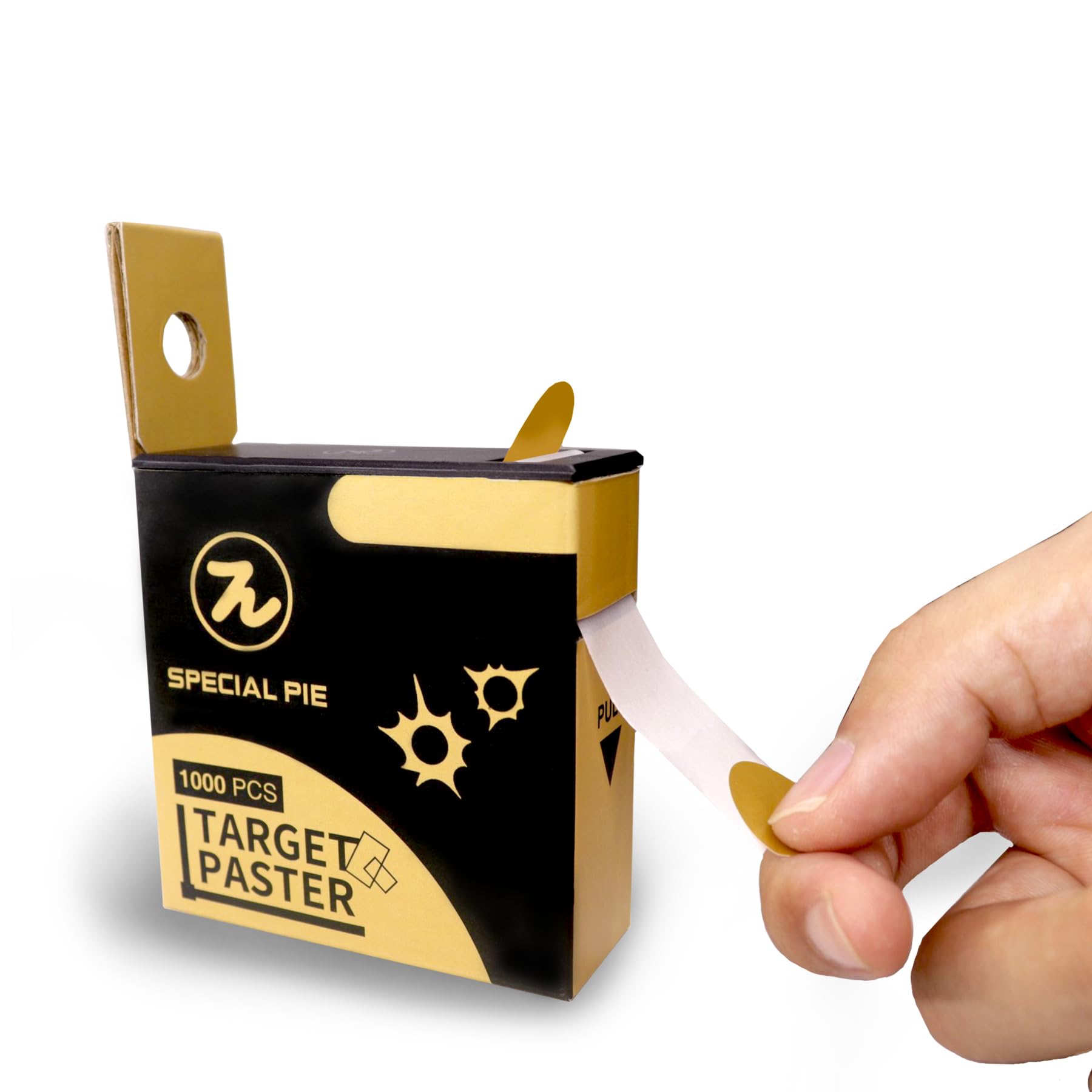 Indesign Shooting Target Stickers - 1000-Pack with Dispenser | Round Target Repair Stickers to Extend Target Life | Perfect for Indoor/Outdoor Shooting Practice & Range Training