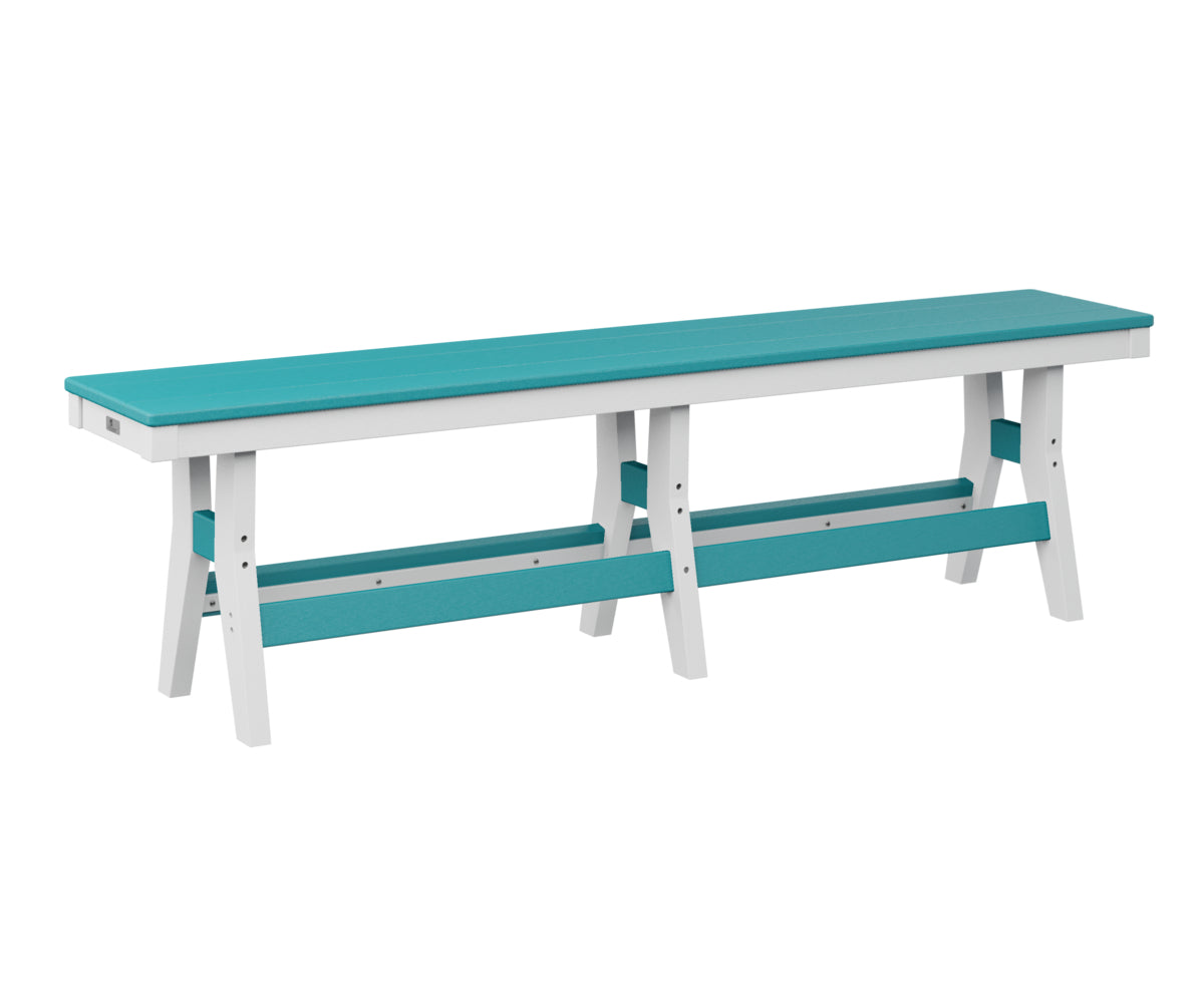 Berlin Gardens Harbor 66 Dining Bench - Outdoor Patio Furniture Set with Weather-Resistant Teak Wood - Perfect for Backyard, Garden, and Poolside Dining Areas