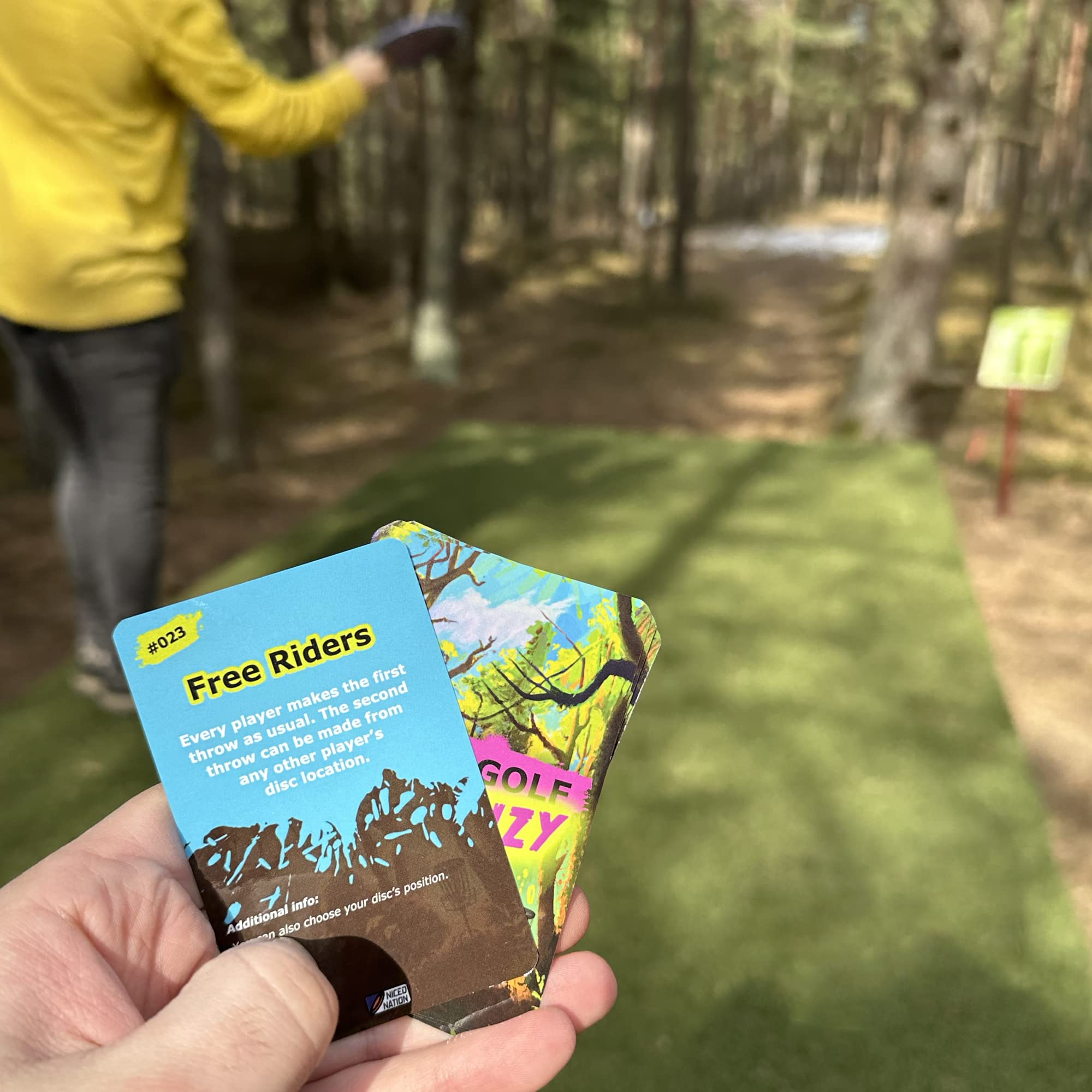Disc Golf Frenzy - Competitive On-Course Disc Golf Challenge Card Game for 2-5 Players of All Skill Levels | Fun Outdoor Activity for Parties, Camping & Backyard Games