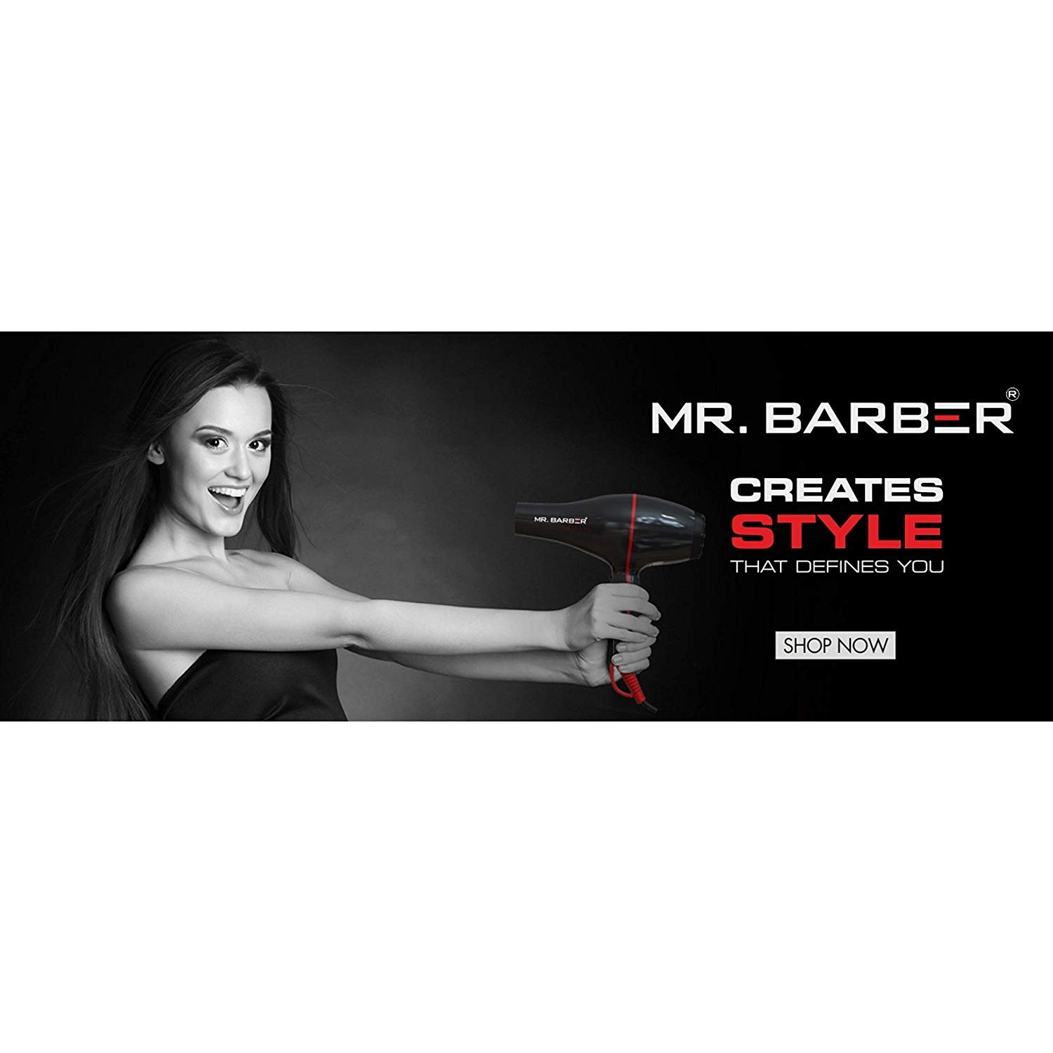 Mr. Barber Professional Carbon Hair Clips - 6-Piece Black Set | Styling Clips for Salon & Home Use | Perfect for Cutting, Coloring & Styling Hair