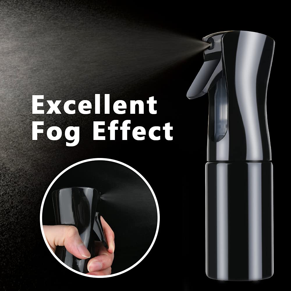 URAQT Continuous Fine Mist Spray Bottle - 200ML Empty Water Mister for Hair Styling, Salon Use, Plants, Pets & Home Cleaning | Perfect for Hairdressing, Gardening, Pet Grooming & Household Cleaning