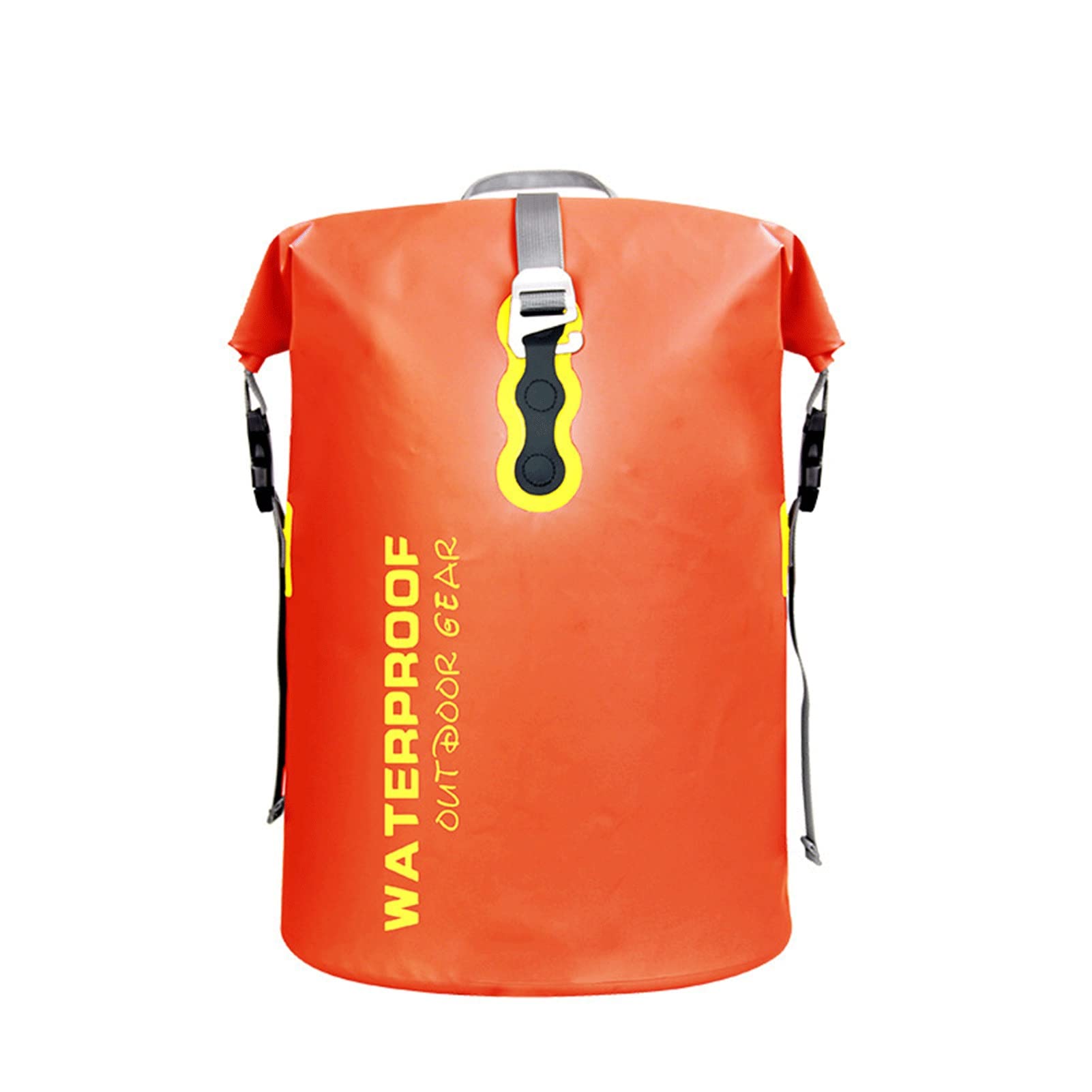 Waterproof Dry Bag 40L - Lightweight Roll Top Backpack for Travel, Swimming, Boating, Kayaking & Camping - Orange Dry Storage Bag for Women & Men - Perfect for Beach, Hiking and Water Sports Adventures