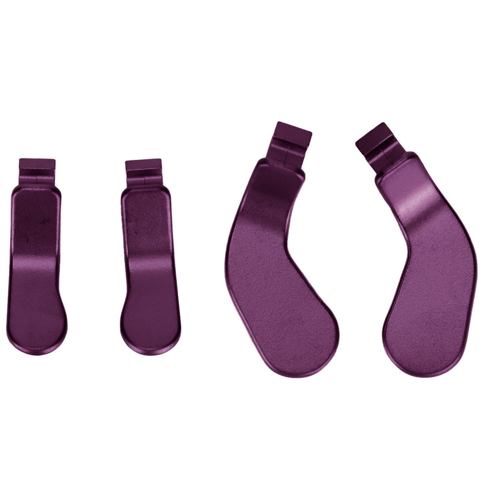 Premium Stainless Steel Controller Paddles - 4-Piece Replacement Parts for Elite Series 2 Controller (Purple) | Enhanced Gaming Control for Xbox One & PC | Perfect for Competitive Play & Custom Mods