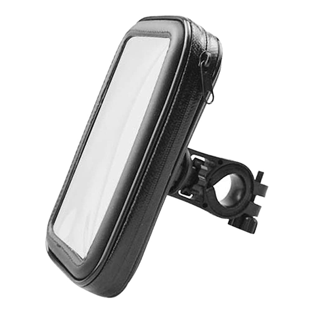 **Abaodam Waterproof Motorcycle Phone Holder - Universal Black Phone Mount Bag for Biking, Riding & Outdoor Adventures**