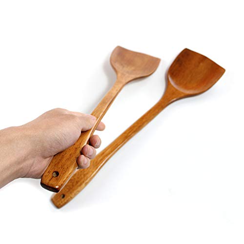 Premium Wooden Spatula Set for Nonstick Cookware - 15