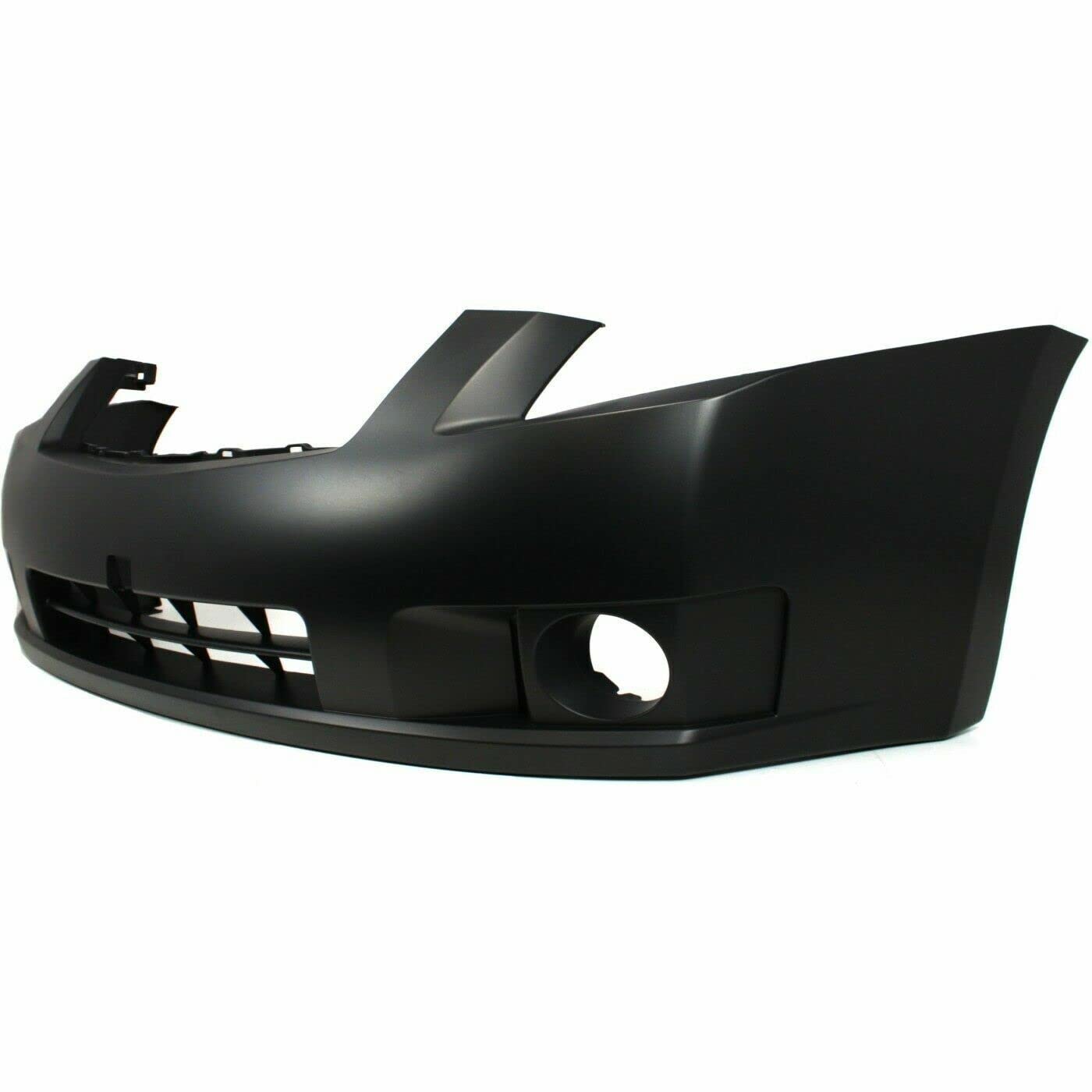 Primed Front Bumper Cover for 2007-2009 Nissan Sentra with Fog Light Holes - NI1000241 62022ET32J | Perfect Replacement for Accident Repair & Car Restoration