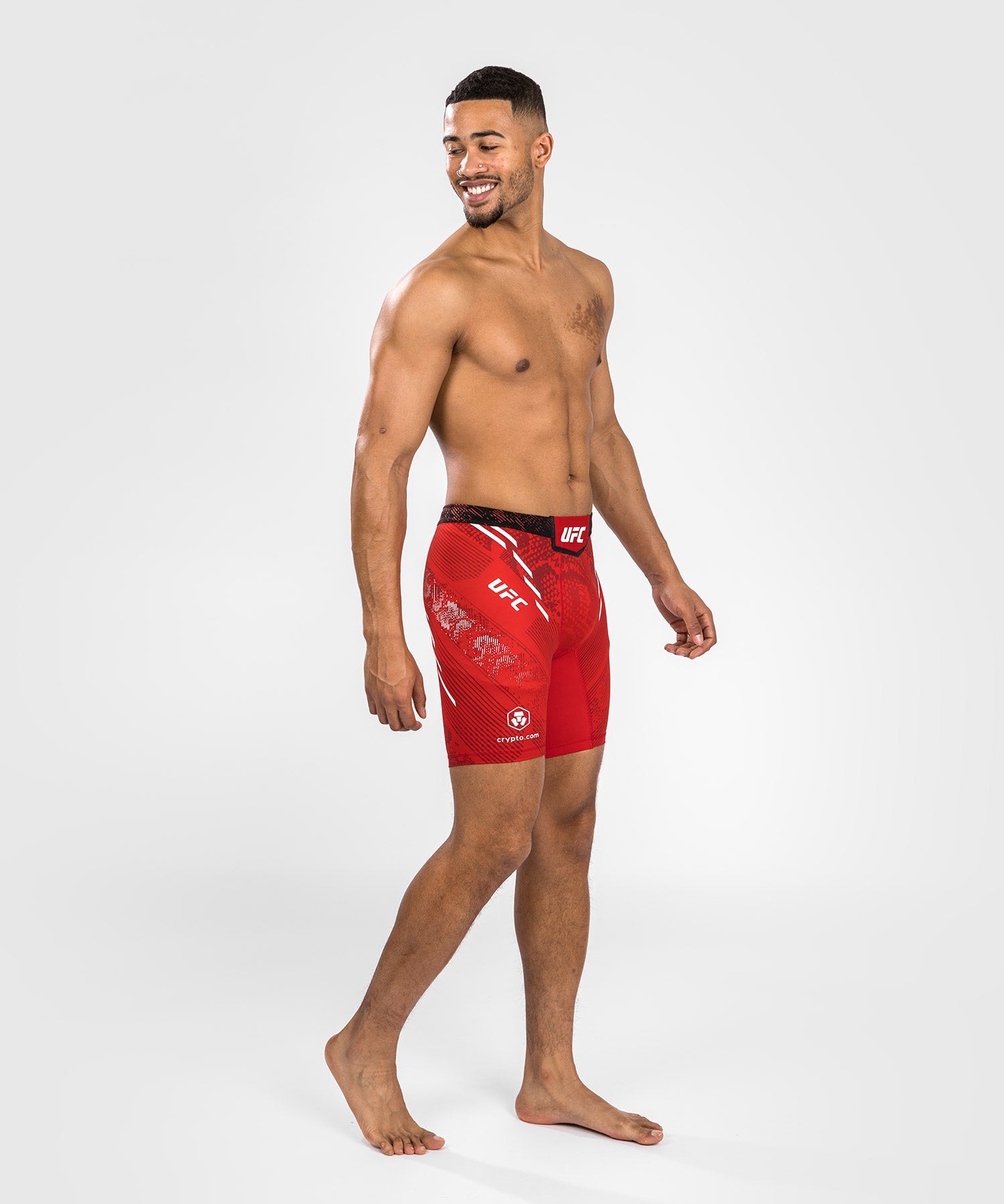 Venum UFC Adrenaline Personalized Authentic Fight Night Men's Vale Tudo MMA Shorts - Red | Training & Competition | MMA, BJJ, Muay Thai, Boxing