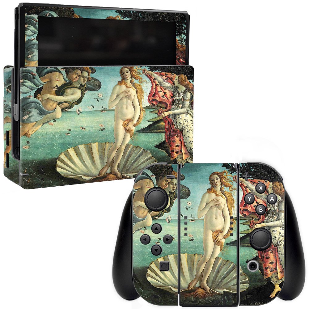 MightySkins Protective Vinyl Decal Wrap Cover for Nintendo Switch - Birth of Venus Design | Durable, Customizable & Easy to Apply | Made in USA | Perfect for Gaming Protection & Personalization