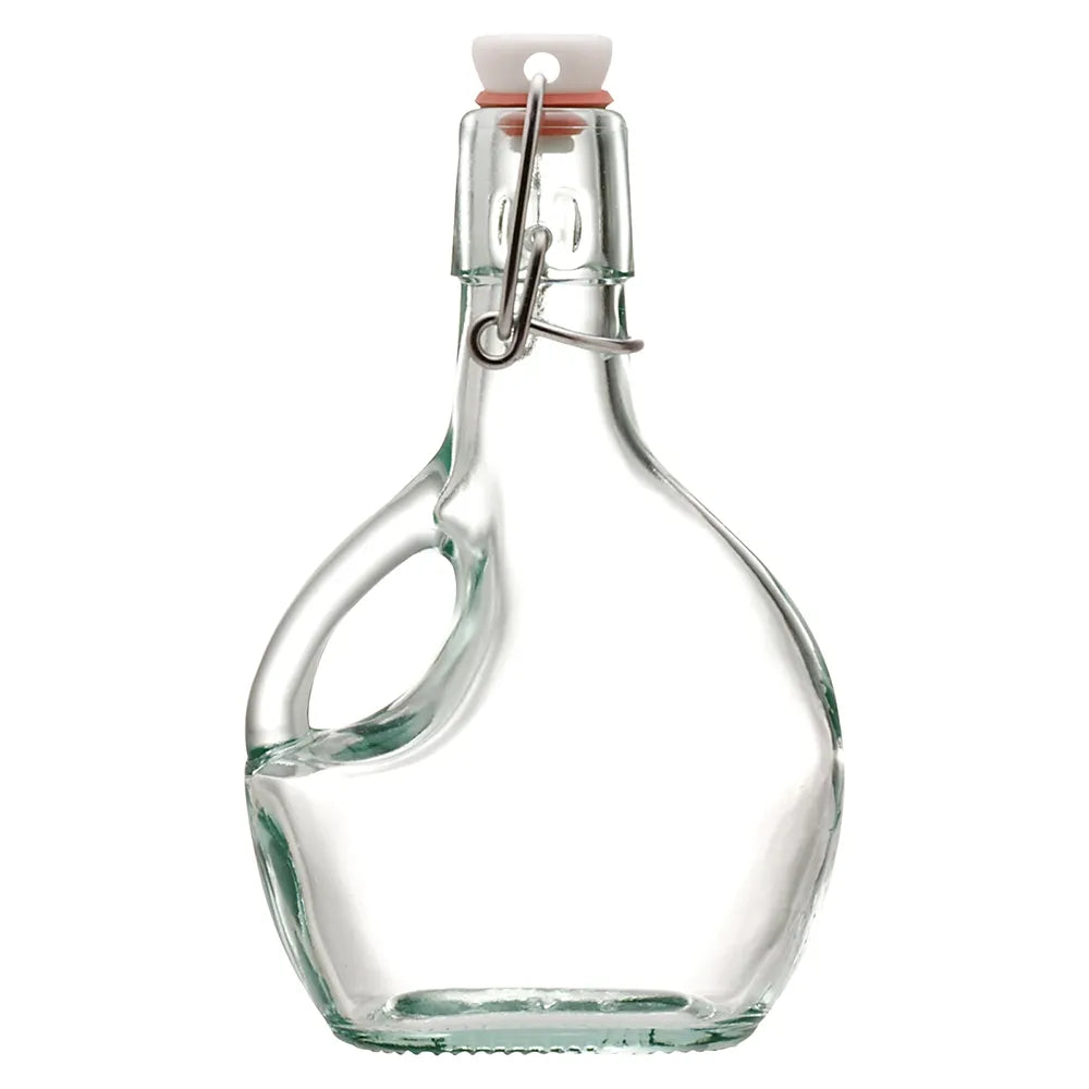 Premium 200ml Glass Trieste Bottle - Elegant & Durable for Olive Oil, Vinegar & Liquor Storage - Perfect for Kitchen, Bar & Gourmet Gifting