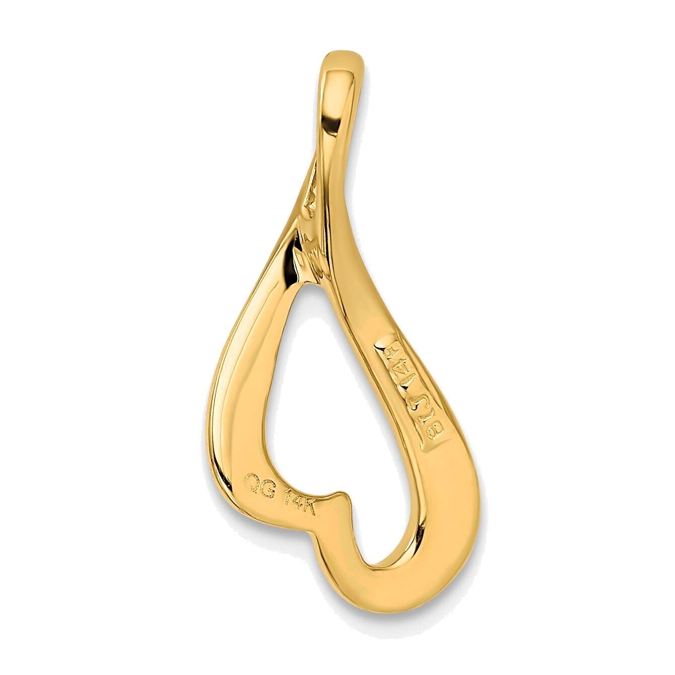 14K Yellow Gold Slide Pendant Necklace for Women - Elegant & Dainty Jewelry for Everyday Wear, Special Occasions & Gifts