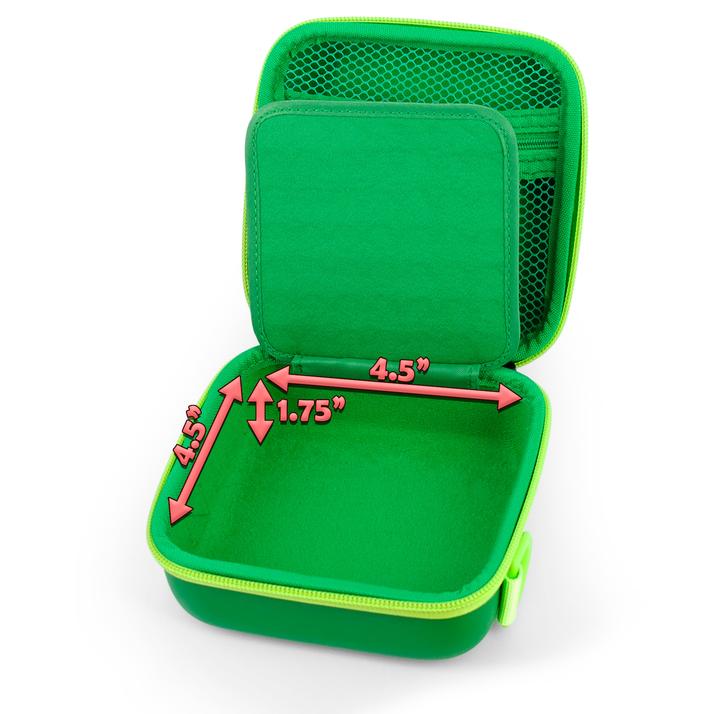 CASEMATIX Waterproof Travel Case for Ultimate Ears MINIROLL Bluetooth Speaker - Portable Protective Storage Bag with Charging Cable Pocket (Green) - Perfect for Outdoor Adventures, Travel & Beach Use