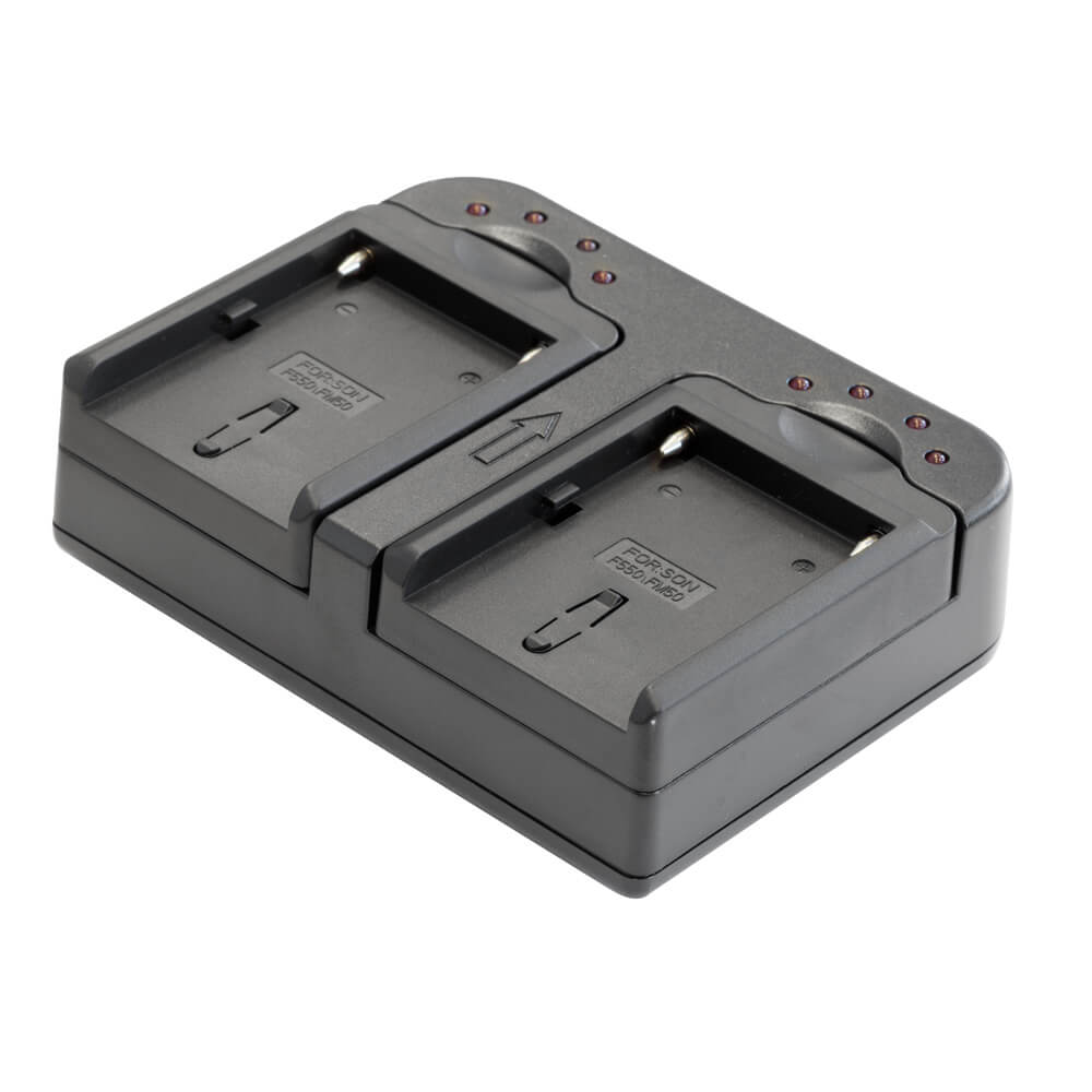 Dual Channel Battery Charger for Sony NP-F Series & L Series - Fast Charging, LCD Display | Perfect for Sony Cameras, Camcorders, and Professional Photography Gear