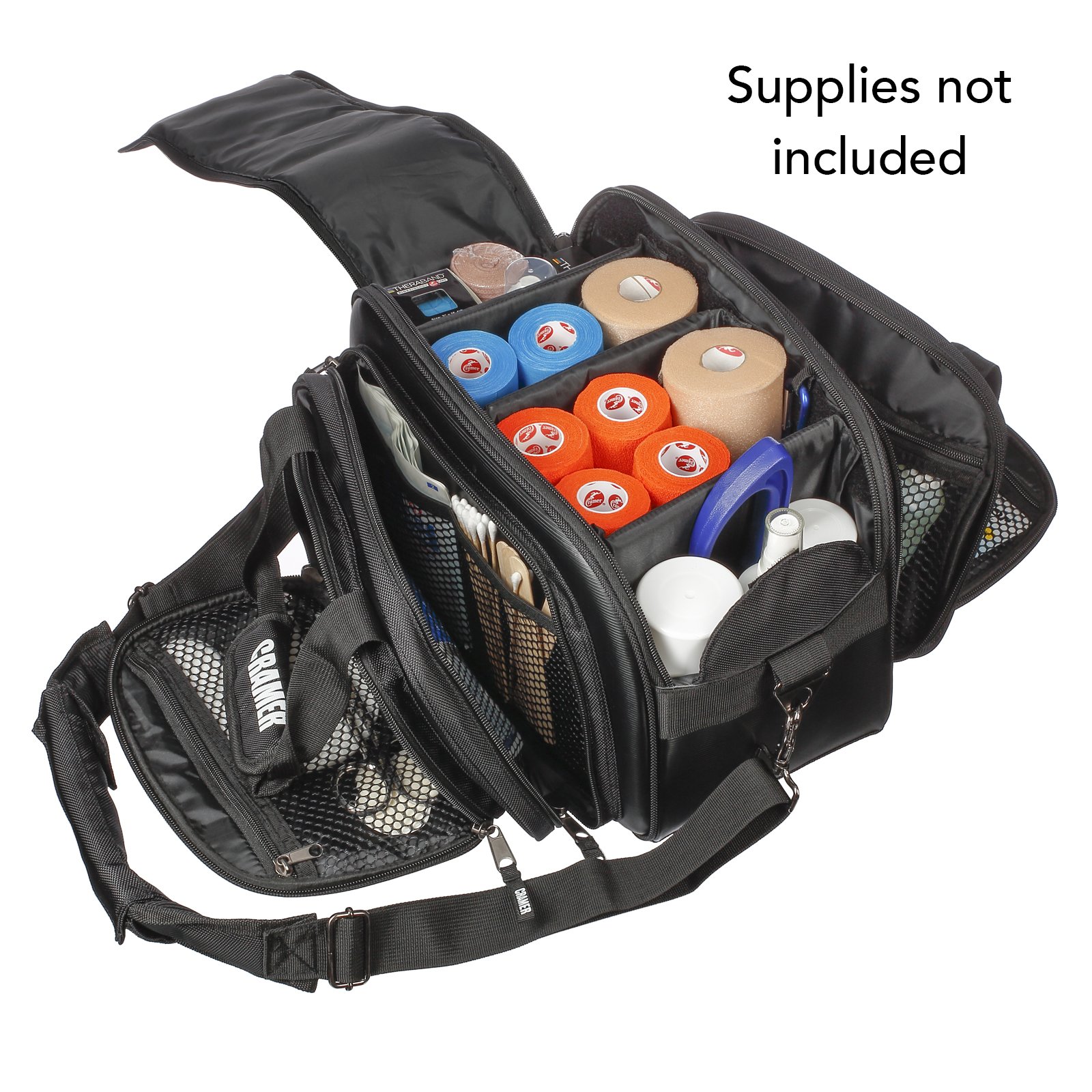 **Cramer Tuf-Tek Athletic Training Kit – Portable First Aid Bag for Sports Teams, Durable Medical Supply Organizer with Tape, Scissors & Ice Packs – Perfect for Travel, Games & Injury Care**