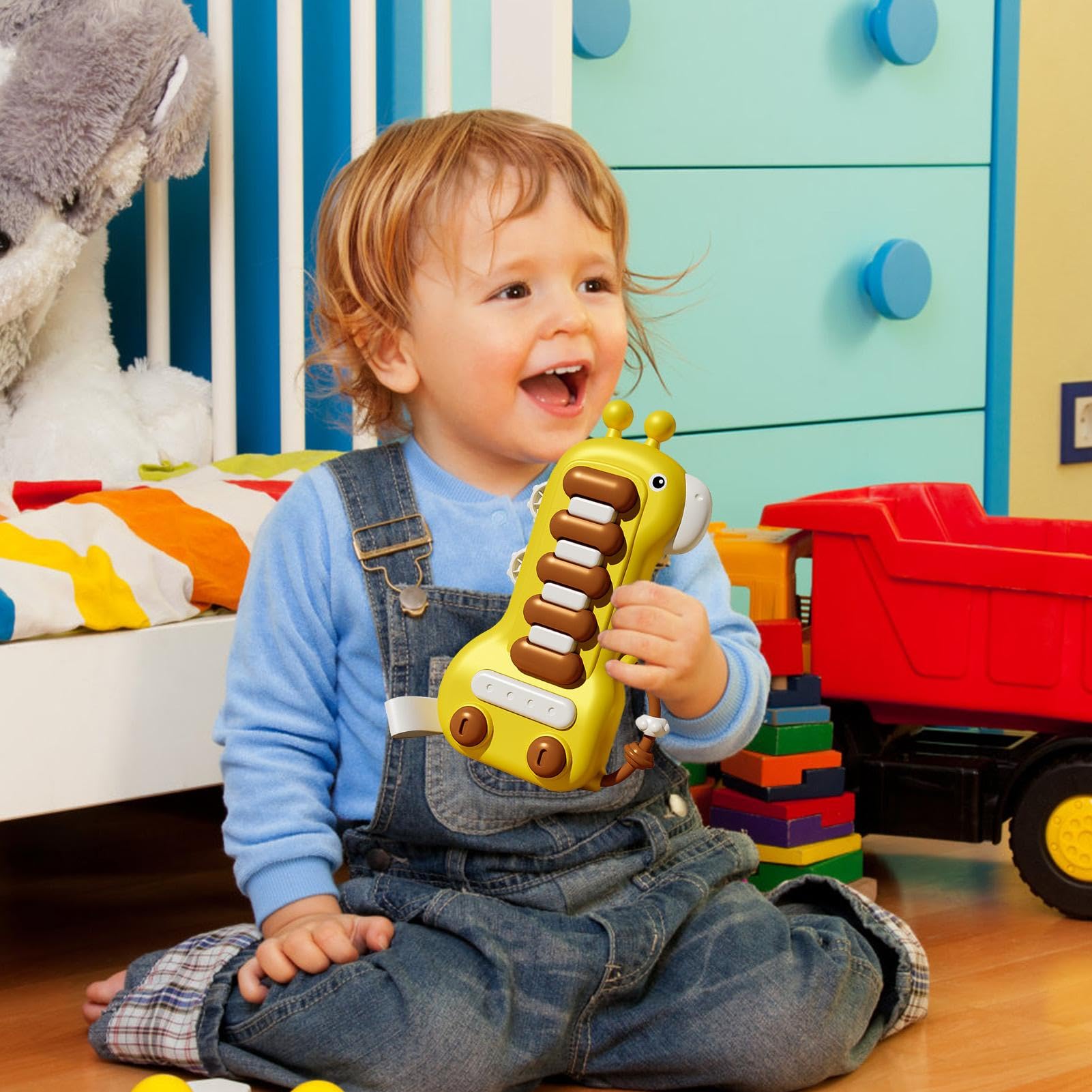 **Deer-Shaped Finger Piano Toy for Kids Ages 3+ | Educational Musical Instrument for Toddlers | Sensory Learning & Early Childhood Development | Perfect for Playtime, Gifts & Music Exploration**