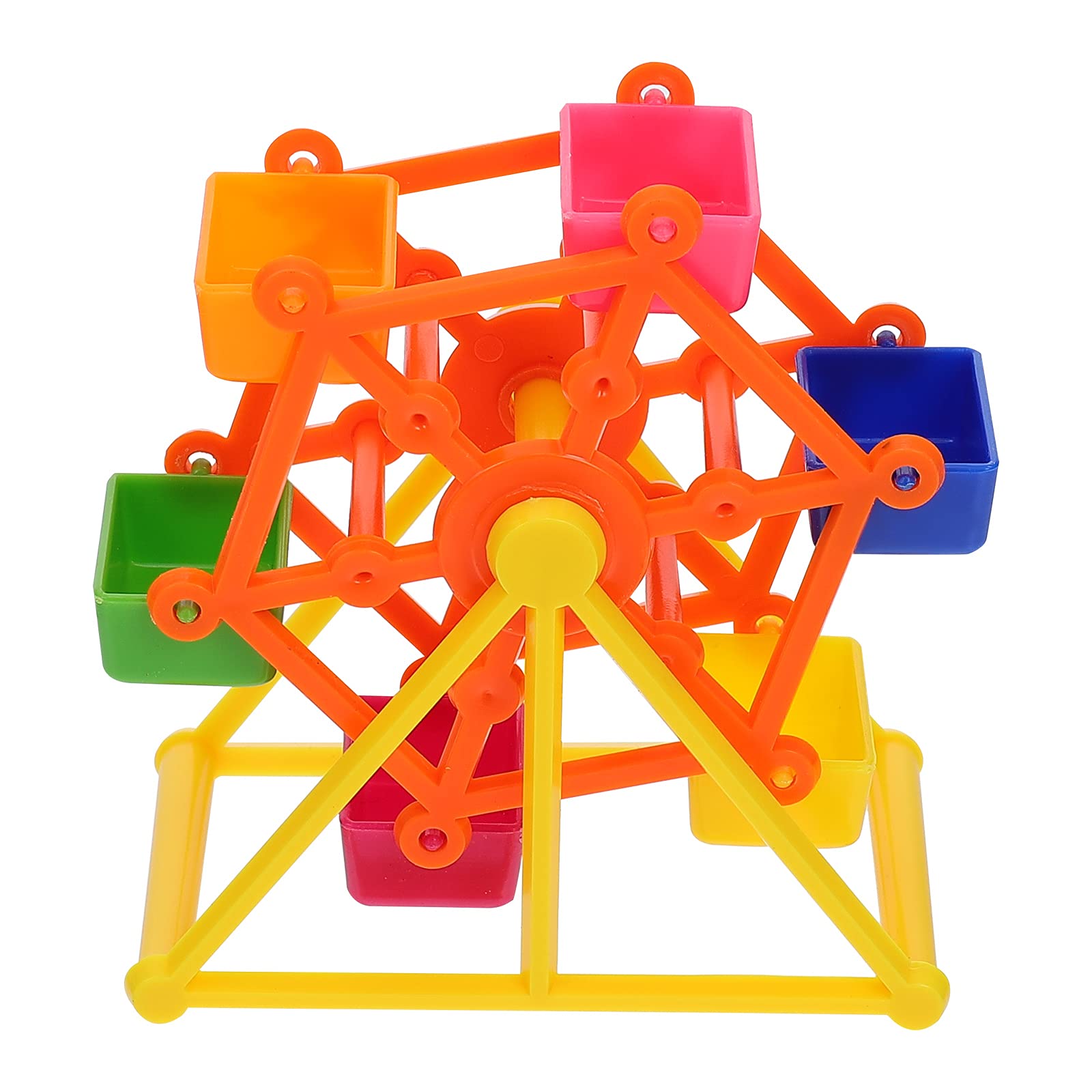 Baluue Parrot Foraging Toy - Windmill Chew Training Prop with Food Feeder, Bird Cage Decoration for Parakeets Cockatiels Conures | Interactive Plaything for Mental Stimulation & Beak Exercise