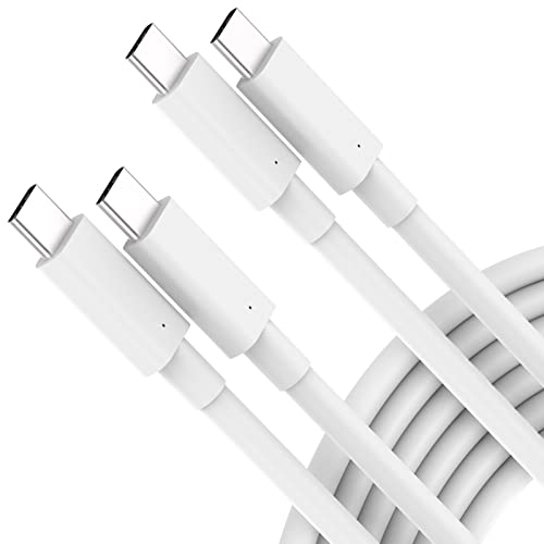 2-Pack 100W 10ft USB C to USB C Cable Fast Charging 5A Type C Cord for MacBook Pro/Air, iPad Pro, Samsung Galaxy, Google Pixel - Perfect for Home, Office & Travel Charging