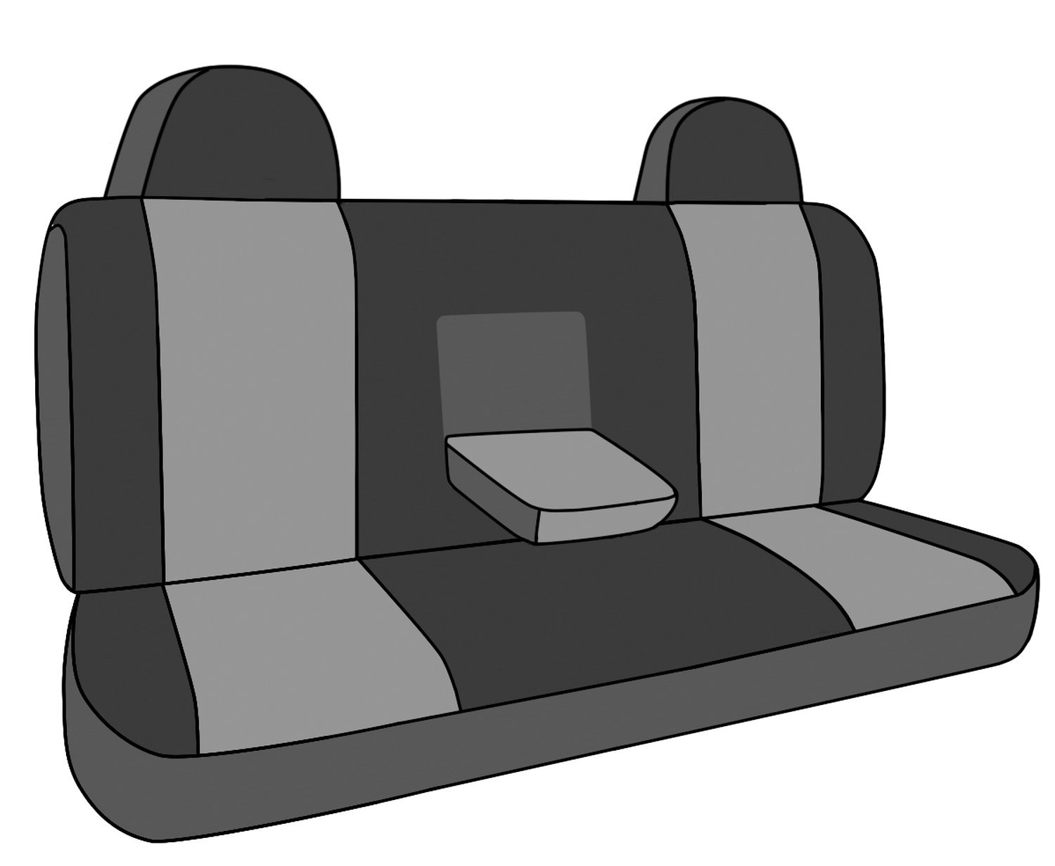 CalTrend Rear Solid Bench Seat Covers - Premium Cordura Fabric for 2007-2012 Nissan Altima (Burgundy Insert with Black Trim) - Durable Protection for Car Seats | Perfect for Daily Commute, Road Trips & Family Travel