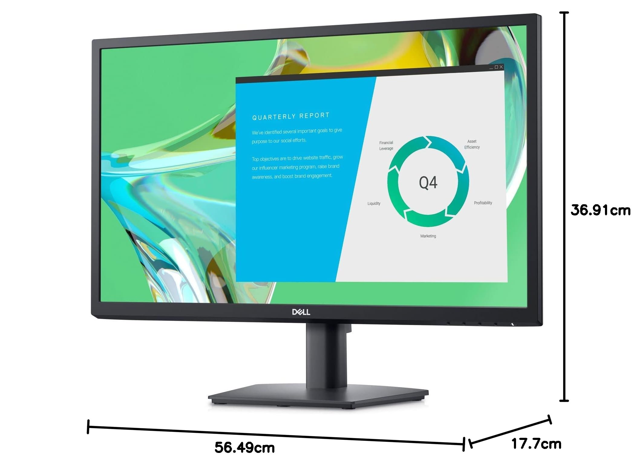 Dell E2422HN 24 Inch Full HD (1920x1080) IPS Monitor - 60Hz, 5ms Response Time, HDMI & VGA Ports, 3-Year Warranty - Perfect for Home Office, Gaming, and Business Use
