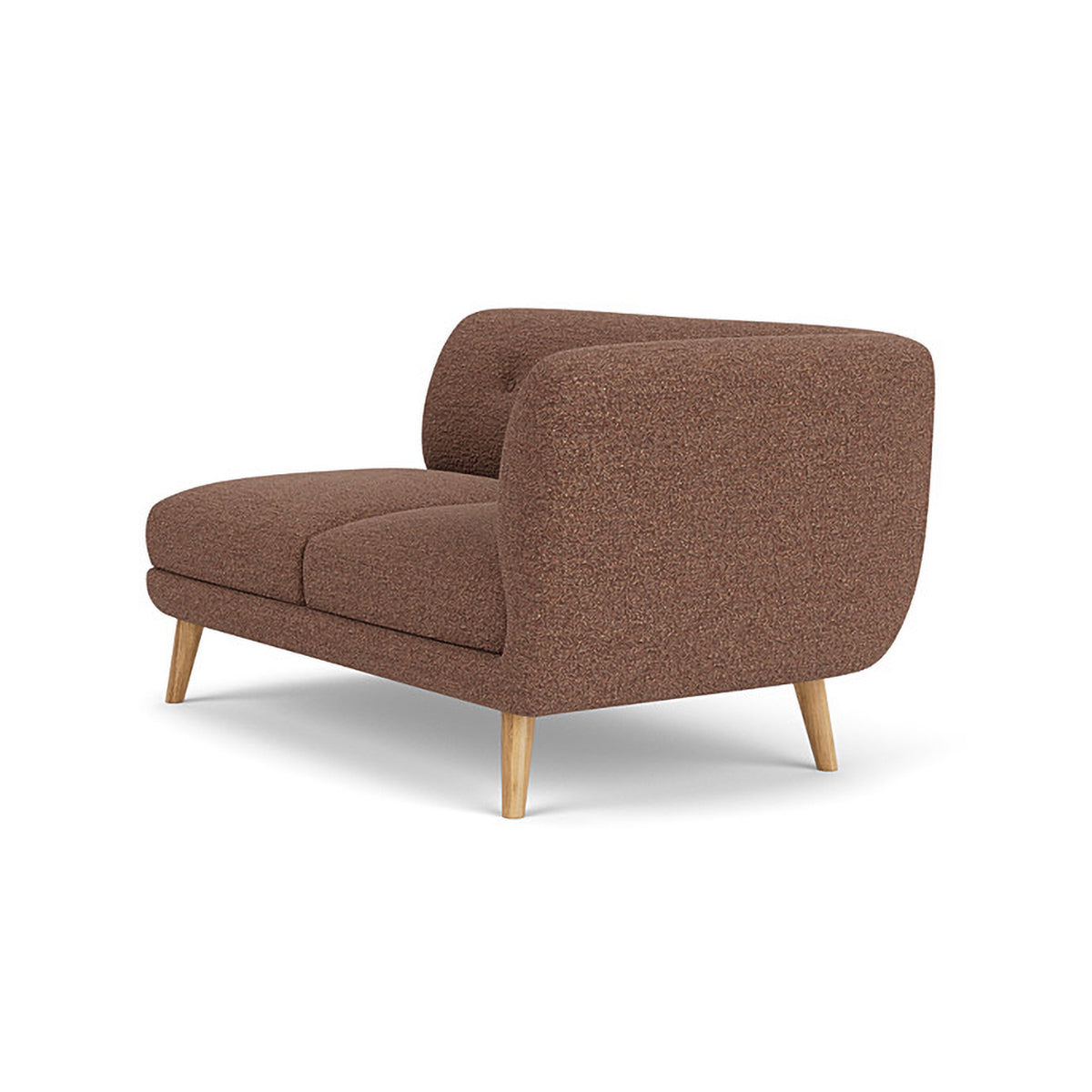 Alfred Boucle Right 2 Seater Modular Sofa - Modern Comfortable Sectional Couch for Living Room, Lounge & Small Spaces