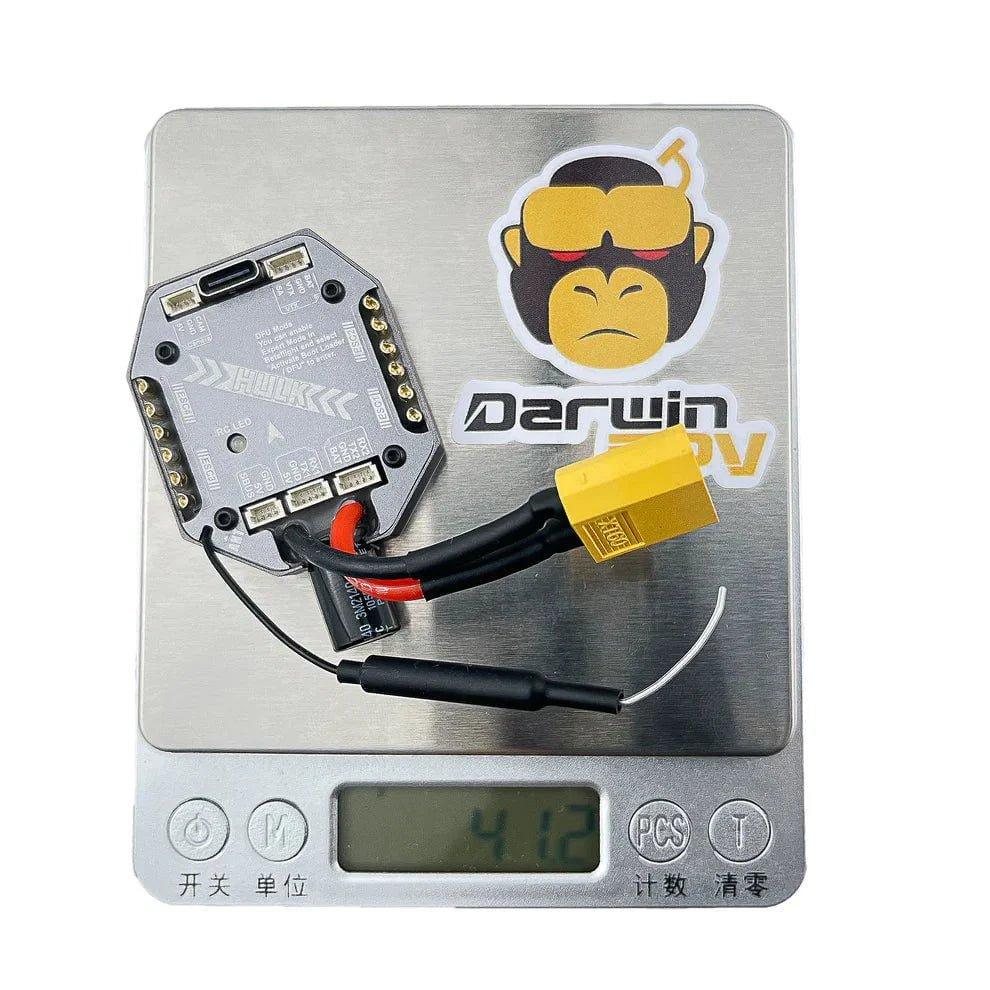 DarwinFPV HULK F411/45A 3-6S AIO Flight Controller with SPI ELRS 2.4GHz - FPV Drone Racing, Freestyle Flying & DIY Quadcopter Builds