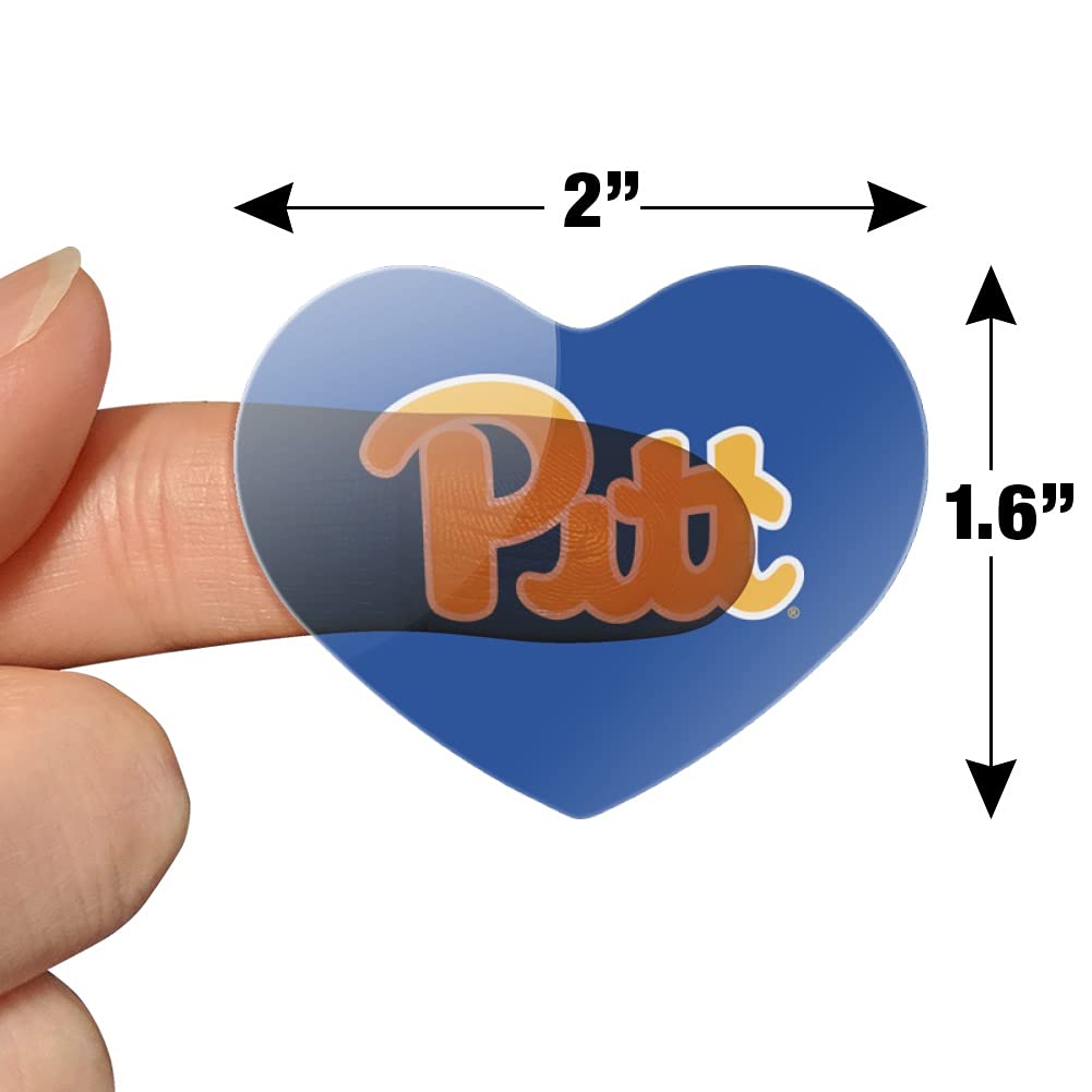University of Pittsburgh Primary Logo Heart Shaped Planner Stickers - Perfect for Scrapbooking, Bullet Journals, DIY Crafts & School Supplies (Set of 50)