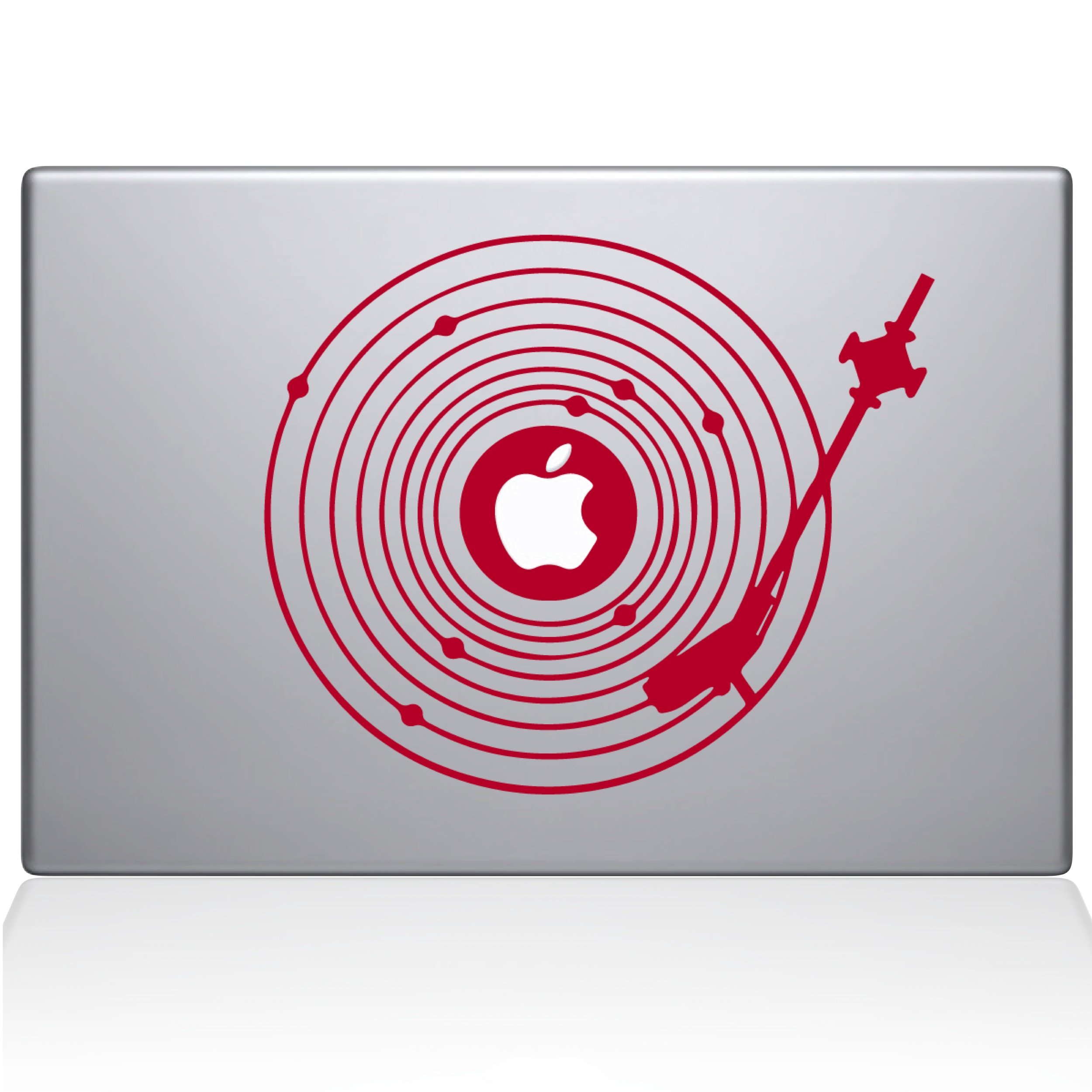 The Decal Guru 2065-MAC-11A-DR Red Vinyl Sticker for 11