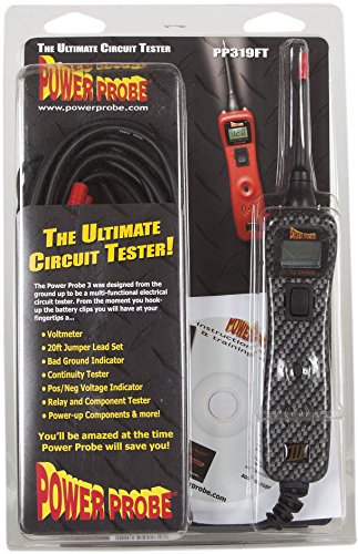 Power Probe III Clamshell - Carbon Fiber Print (PP3CSCARB) | Automotive Diagnostic Test Tool with Digital Volt Meter | AC/DC Current Resistance & Circuit Tester | Perfect for Mechanics & DIY Car Repairs