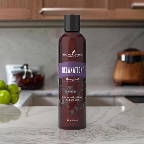 Young Living Relaxation Massage Oil 8 oz - Moisturizing Body Oil for Dry Skin, Natural Skincare Remedy with Aromatherapy Benefits | Perfect for Spa Nights, Post-Workout Recovery & Stress Relief