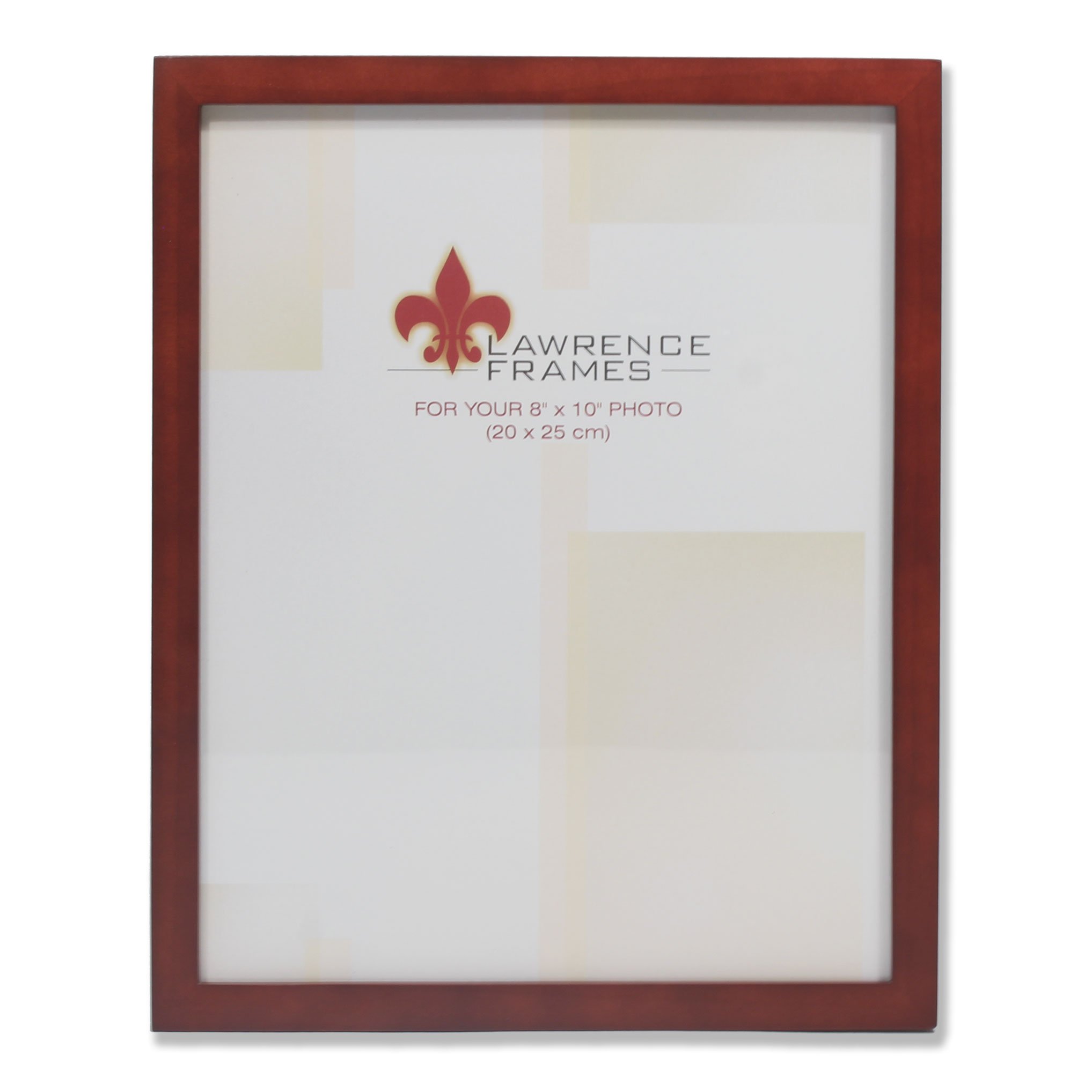 Lawrence Frames 8x10 Walnut Brown Wood Picture Frame - Premium Solid Wood Display for Photos, Artwork & Certificates - Perfect for Home, Office & Gift Decor (755680)