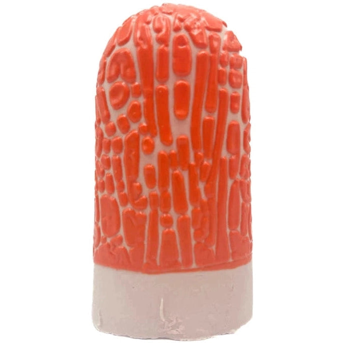 Ritual Glaze △5 6 Crawl Orange Ceramic Vase - Handmade Home Decor for Living Room, Bedroom & Office (Perfect for Floral Arrangements & Modern Interior Design)