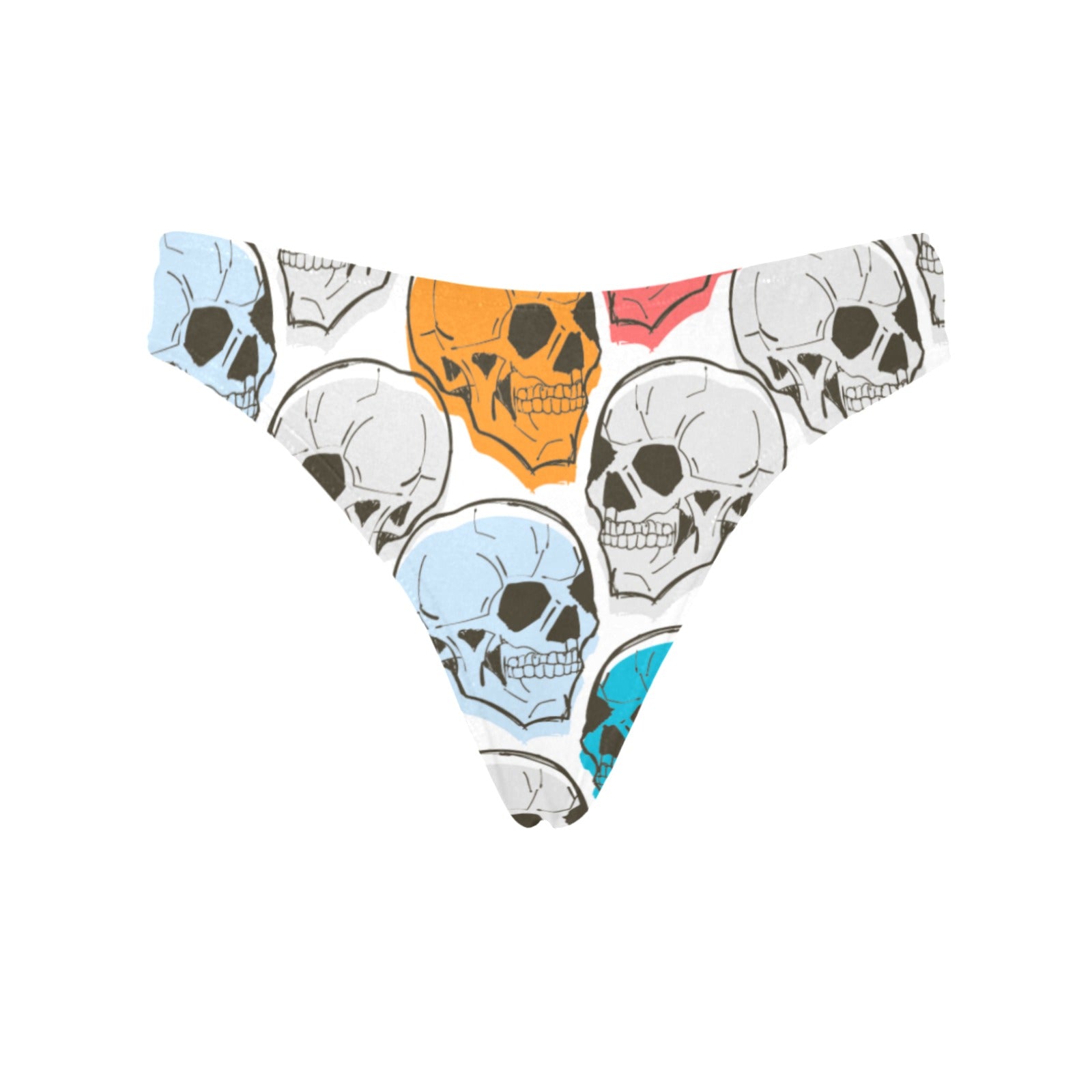 Stylish Colorful Skulls Classic Thong Sandals - Perfect for Beach, Pool, and Summer Outfits