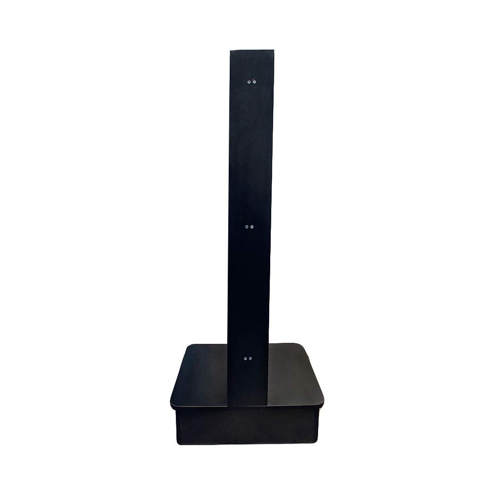 MH GLOBAL 2-Sided Slatwall Display Tower - Black Knockdown Floor Stand Retail Fixture for Store Merchandising | Perfect for Retail Stores, Trade Shows & Boutique Displays