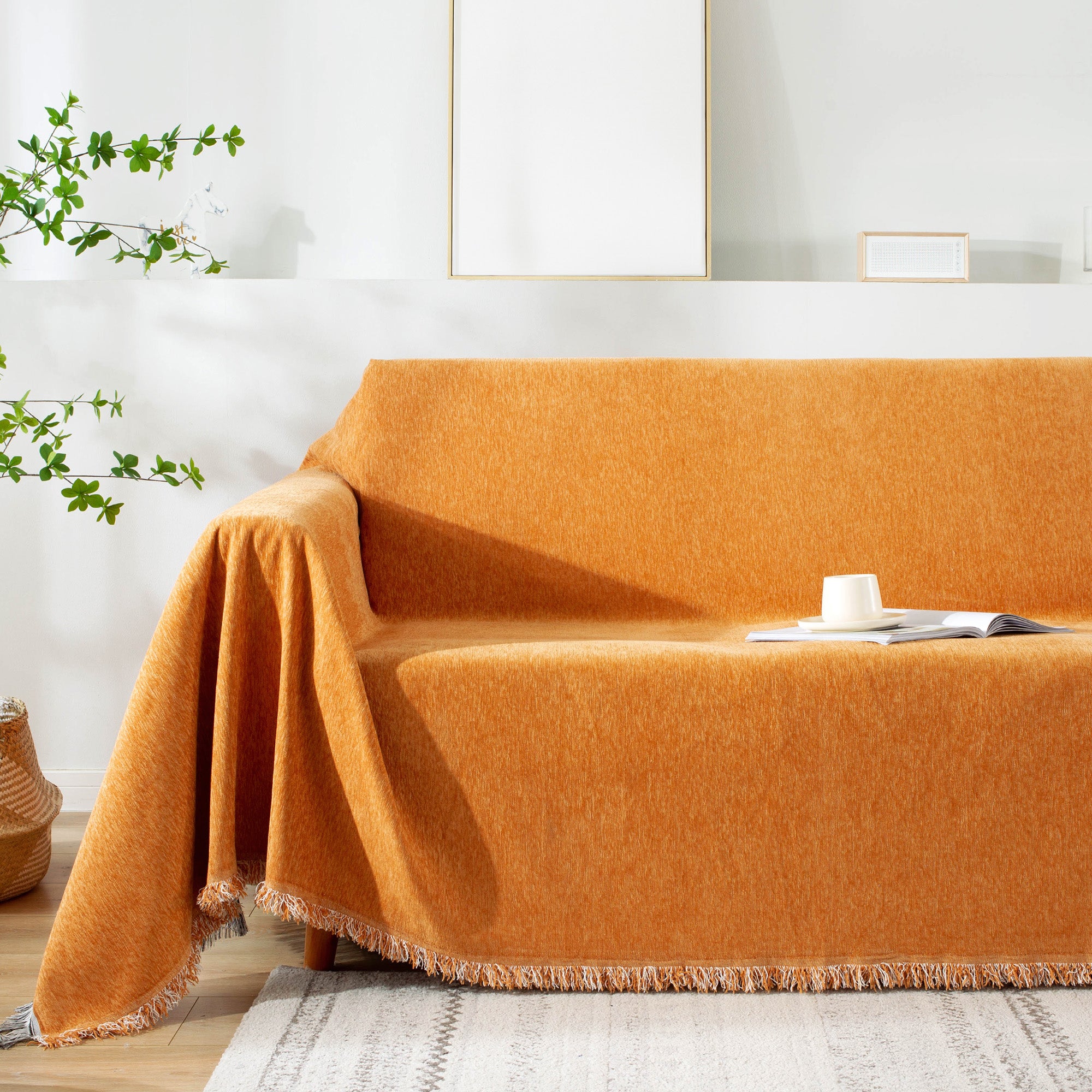 Pure Embrace Sofa Cover - Soft Stretchable Furniture Protector for Couches & Loveseats - Final Sale - Perfect for Living Room, Family Room & Pet-Friendly Homes