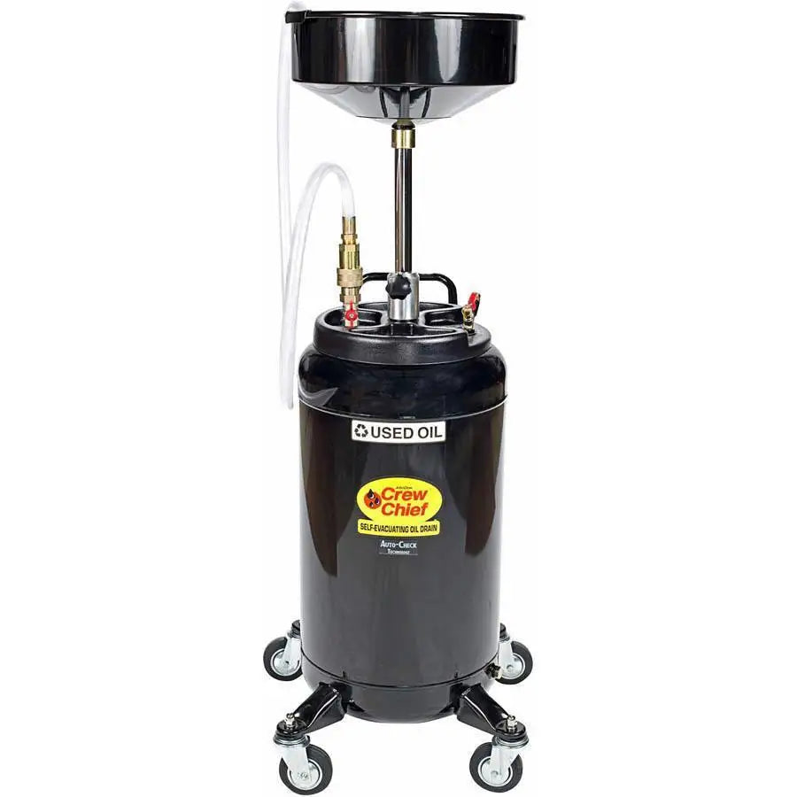 JohnDow Heavy Duty Self Evacuating Oil Drain - 25 Gallon Capacity for Automotive & Industrial Use - Perfect for Oil Changes, Fluid Transfers, and Workshop Maintenance