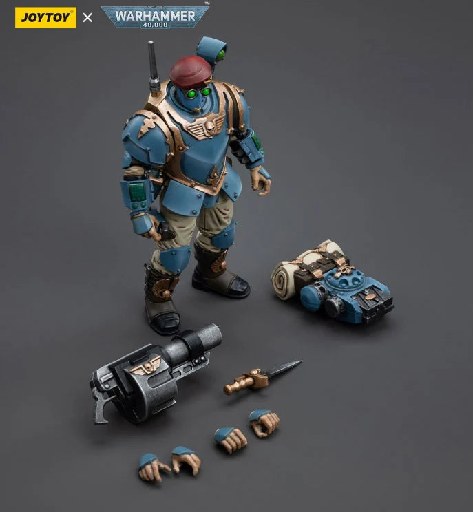 JOYTOY Warhammer 40k Astra Militarum Tempestus Scions Command Squad 55th Kappic Eagles Grenadier Action Figures - Collectible Miniatures for Tabletop Gaming & Warhammer 40k Battles