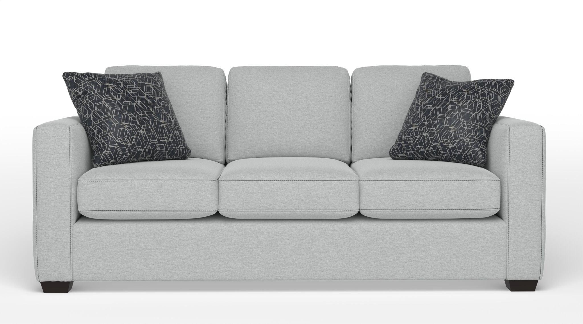 Caleb Queen Sofa Bed with Innerspring Mattress - Dexter Light Grey | Convertible Sleeper Sofa for Small Spaces, Guest Room & Apartment Living