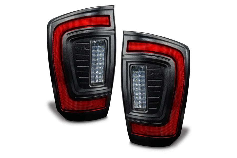 2016-2023 Toyota Tacoma Oracle Flush Mount LED Tail Lights - Smoked Lens, Sequential Turn Signal, Waterproof for Off-Road & Daily Driving