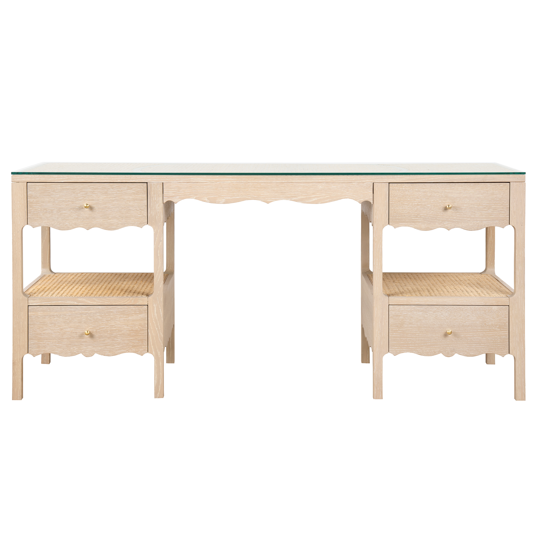 Arianna Modern Writing Desk - Home Office Computer Desk with Storage Shelf | Stylish Study Desk for Small Spaces, Dorm Rooms & Home Offices