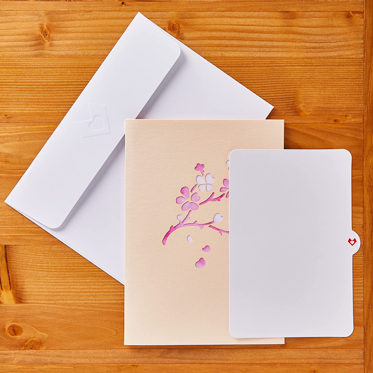3D Cherry Blossom Pop Up Greeting Card - Handmade Mother's Day Card for Mom, Wife, Birthday, Anniversary | Perfect for Special Occasions, Home Decor & Gift Giving