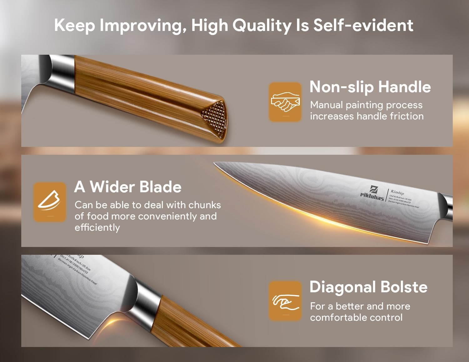 Premium 15-Piece Kitchen Knife Set with Magnetic Detachable Holder - High Carbon Steel Damascus Chef & Steak Knives - Perfect Housewarming Gift for Home Chefs & Cooking Enthusiasts (Ideal for Meal Prep, BBQ, and Gourmet Cooking)