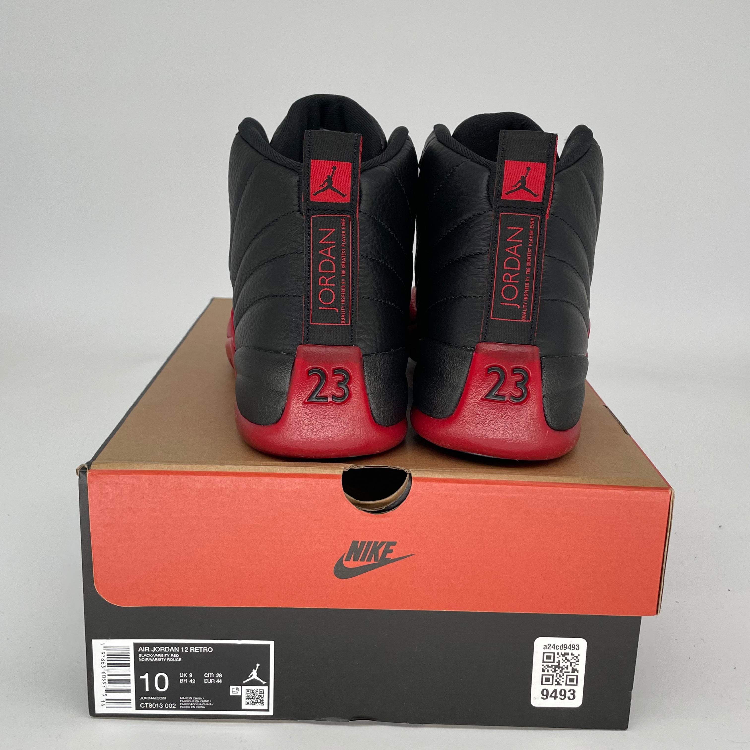 AIR JORDAN 12 FLU GAME Basketball Shoes Men's Size 10 - Black/Red CT8013-002 | Retro Sneakers for Basketball, Streetwear & Casual Outfits