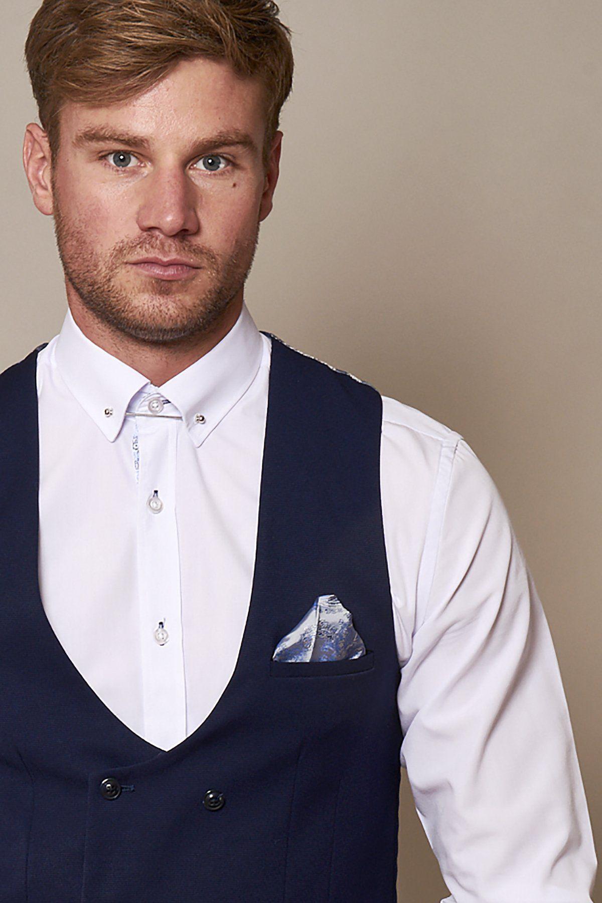 KELLY Royal Blue Double Breasted Waistcoat Vest for Women - Formal Business Blazer Jacket Alternative - Perfect for Office, Weddings & Special Occasions