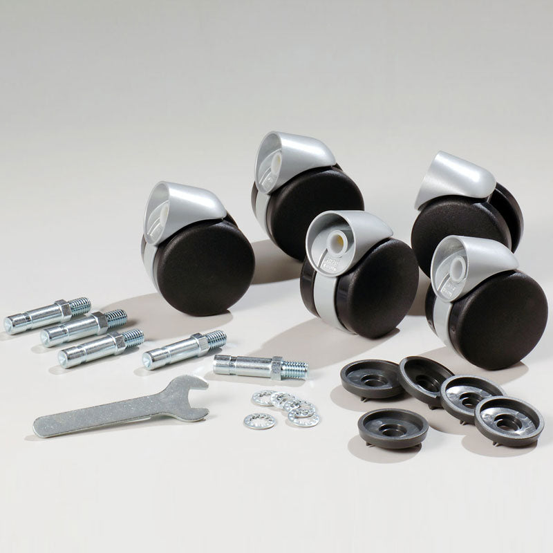 Premium Carousel Caster Set - Heavy Duty 360° Swivel Wheels for Smooth Mobility | Ideal for Office Chairs, Shopping Carts & Industrial Equipment