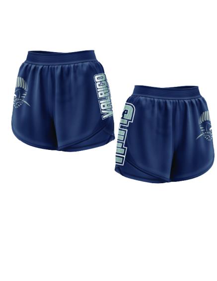 Valrico Rams Women's Full Dye Athletic Shorts - Soft Breathable Workout Shorts for Running, Yoga & Gym