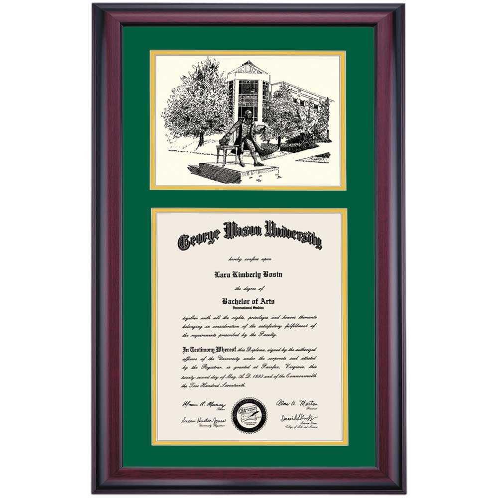 George Mason University GMU Patriots Diploma Display Frame - 14