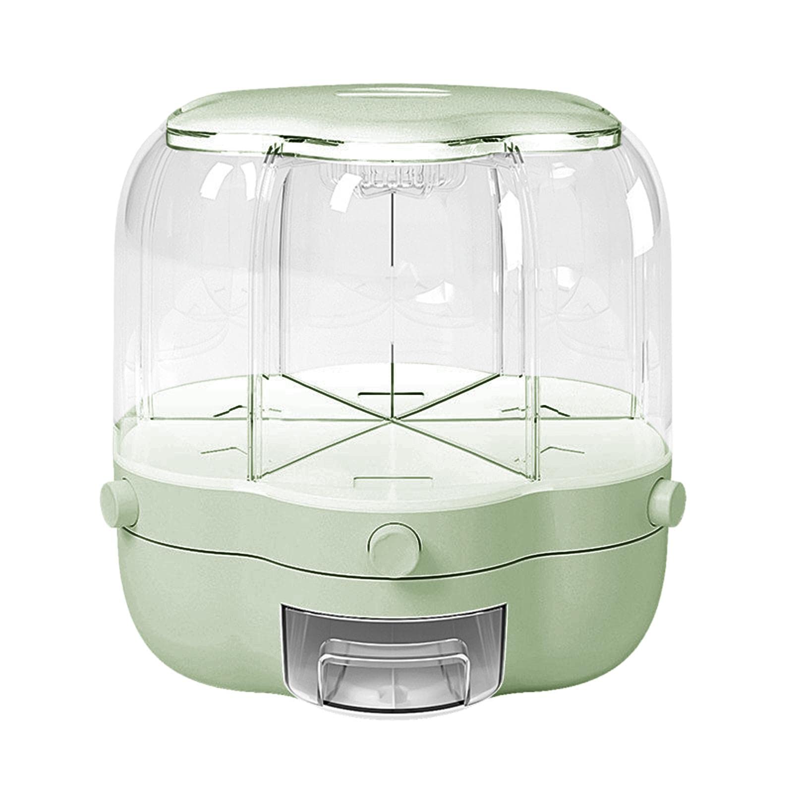 SM SunniMix 360° Rotating Cereal Dispenser & Food Storage Container - Airtight Pantry Organizer for Grains, Rice, Pasta - Perfect for Kitchen Countertop & Home Organization