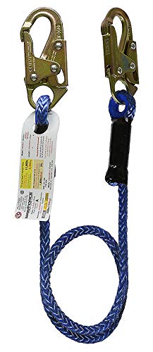 Heavy Duty Rope Lanyard with Dual Snap Hooks - 5 Foot Safety Tether for Keys, ID Badges & Tools - Perfect for Construction, Warehouse & Outdoor Activities