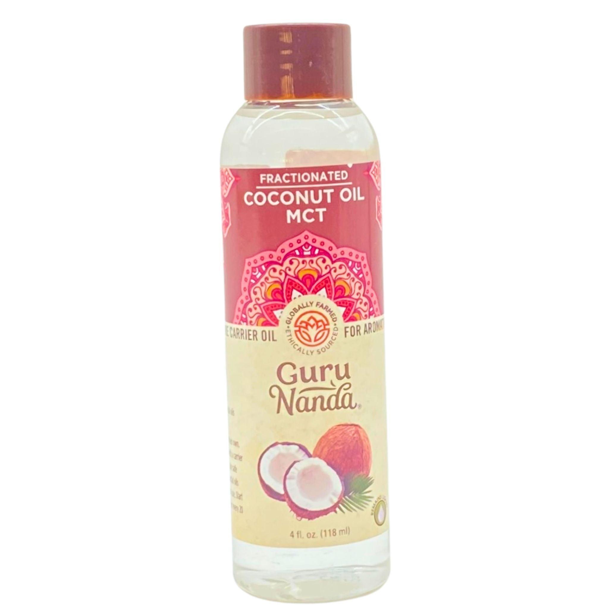 GuruNanda Fractionated Coconut Oil MCT - 100% Pure Carrier Oil for Aromatherapy, Massage & Skin Care - 4oz Bottle (Pack of 50) - Perfect for Essential Oil Blending, Hair Treatment & DIY Beauty Products