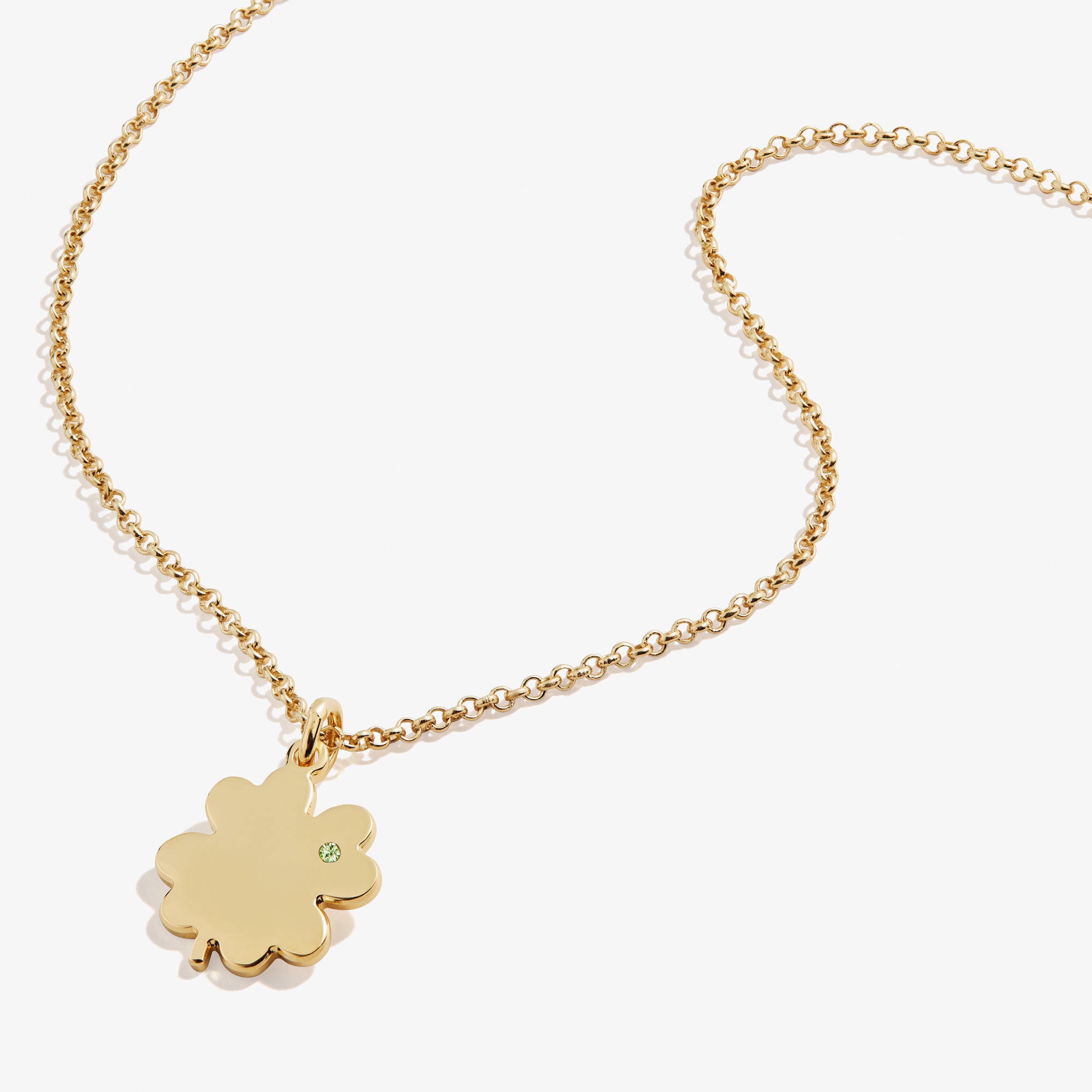 Lucky Four Leaf Clover Pendant Necklace for Women - 21 Inch Stainless Steel Chain - Perfect for St. Patrick's Day Gifts & Everyday Wear
